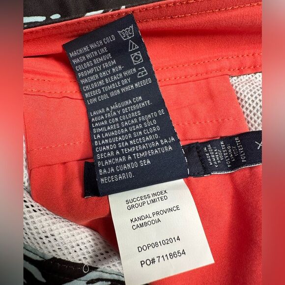 Nautica Men's Swim Trunks, Navy & White Tropical Print Beach Shorts Size XL NWT - Picture 6 of 12